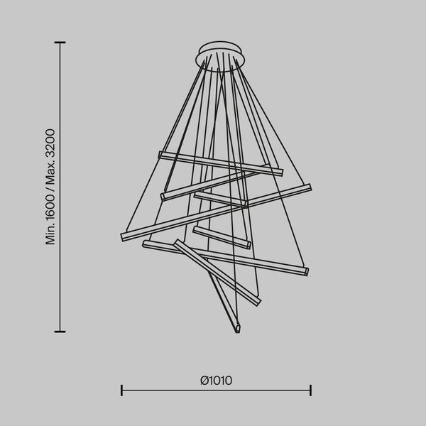 Изображение товара Люстра Maytoni Line MOD016PL-L96BK
