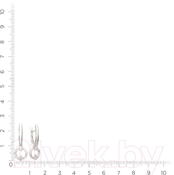 Изображение товара Серьги из серебра ZORKA 03D0005 (с бриллиантами)