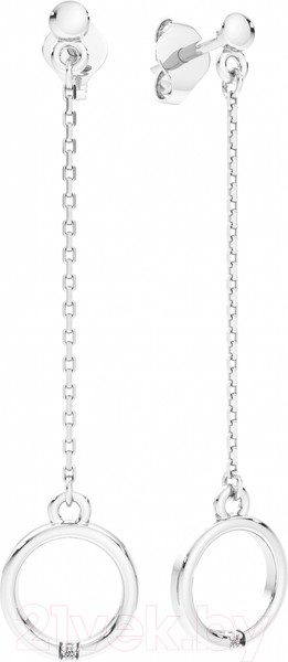 Изображение товара Серьги из серебра ZORKA 03D0037 (с бриллиантами)