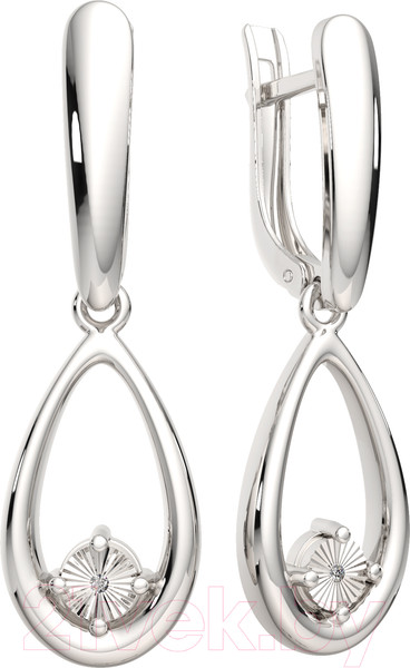 Изображение товара Серьги из серебра ZORKA 03D0062 (с бриллиантами)