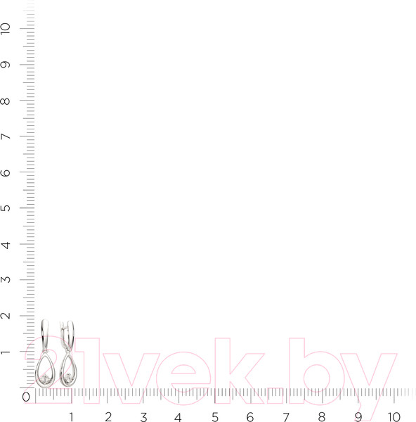 Изображение товара Серьги из серебра ZORKA 03D0062 (с бриллиантами)