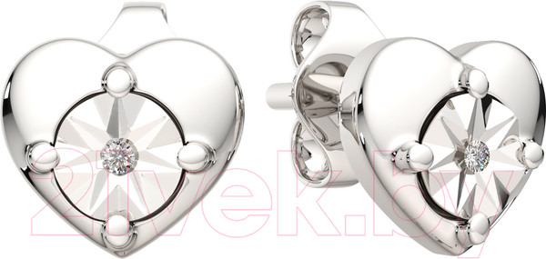 Изображение товара Серьги из серебра ZORKA 03D0099 (с бриллиантами)