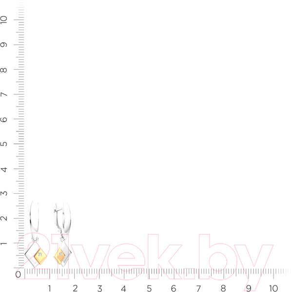 Изображение товара Серьги из серебра ZORKA 03D0016.G14K.ZZ (с бриллиантами)