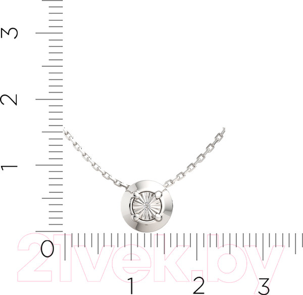 Изображение товара Колье из серебра ZORKA 05D0017.ZZ (45см, с бриллиантом)