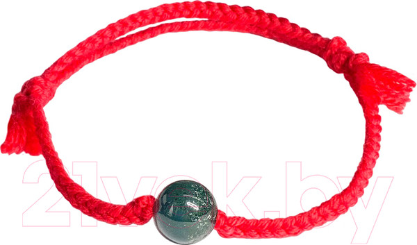 Изображение товара Браслет Wolves Красная нить с яшмой 40917 (зеленый)