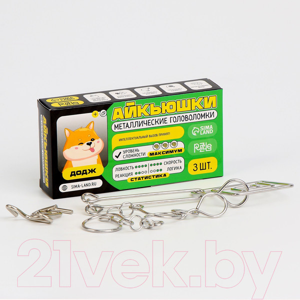 Изображение товара Набор головоломок Puzzle Додж / 9899354 (3шт)