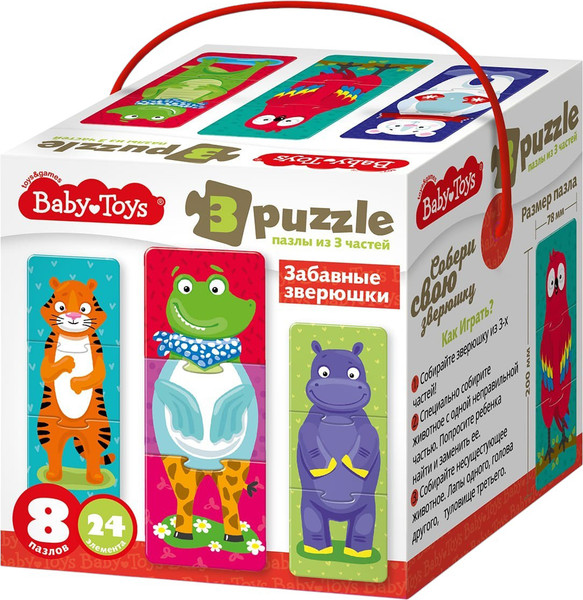 Изображение товара Развивающая игра Baby Toys Забавные зверюшки / 04772