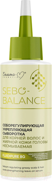 Изображение товара Сыворотка для волос Белита-М Sebo-Balance Себорегулирующая укрепляющая (150г)