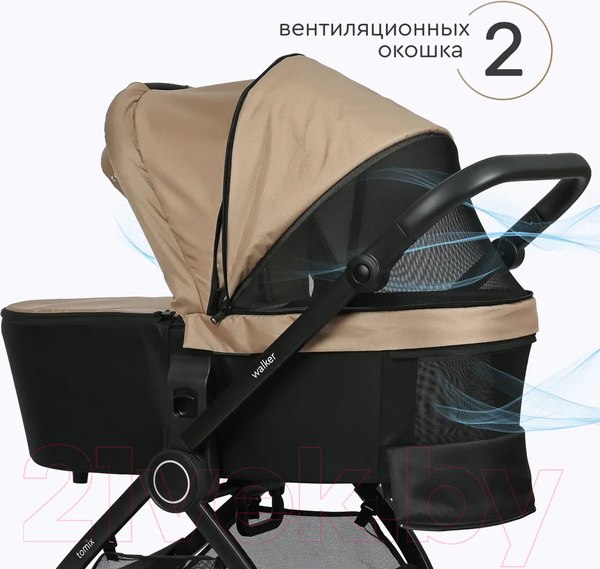Изображение товара Детская универсальная коляска Tomix Walker 2 в 1 / BD101B (Beige)