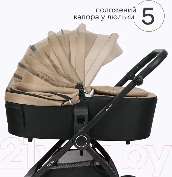 Изображение товара Детская универсальная коляска Tomix Walker 2 в 1 / BD101B (Beige)