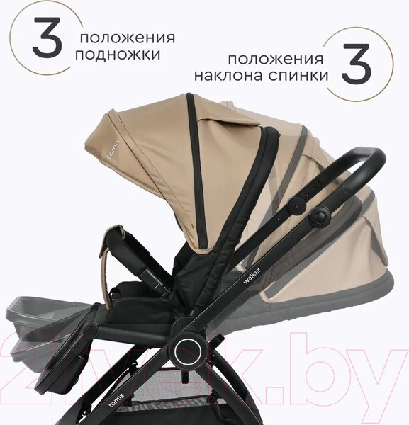 Изображение товара Детская универсальная коляска Tomix Walker 2 в 1 / BD101B (Beige)