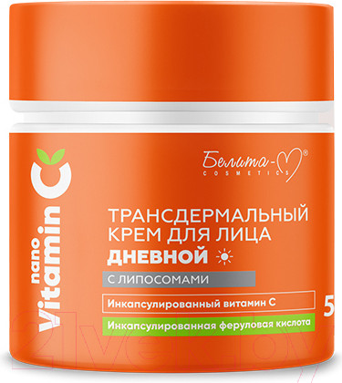 Изображение товара Крем для лица Белита-М NanoVitamin С Трансдермальный с липосомами дневной (50г)