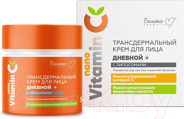 Изображение товара Крем для лица Белита-М NanoVitamin С Трансдермальный с липосомами дневной (50г)