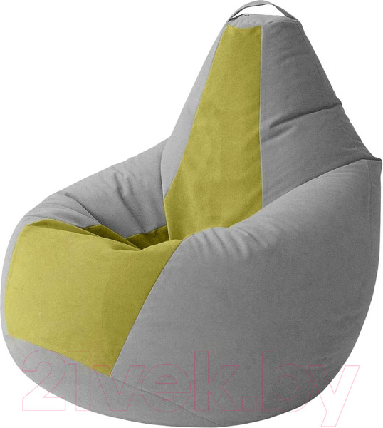 Изображение товара Бескаркасное кресло Kreslomeshki Груша Kombo XL / GKV-120x85-SO (сталь/оливка)