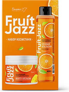 Изображение товара Набор косметики для тела Белита-М Fruit Jazz Крем для рук и тела 250г+Гель для душа 400г