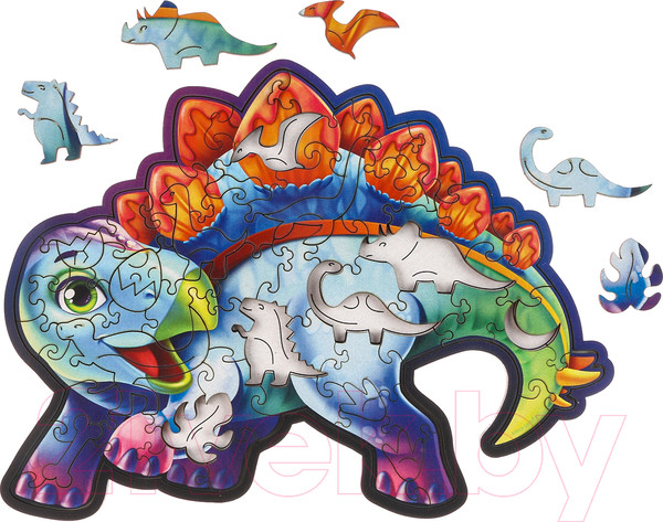 Изображение товара Пазл Лесная мастерская Головоломка. Стегозавр / 9951309