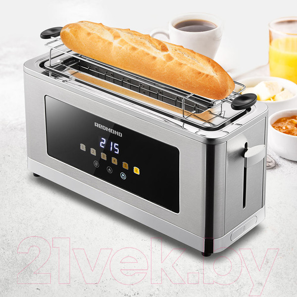 Изображение товара Тостер Redmond T900 (серый/металлик)