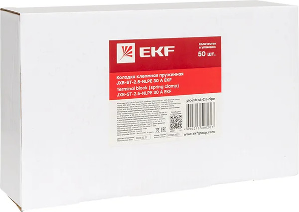 Изображение товара Клеммная колодка EKF JXB-ST-2.5-NLPE / plc-jxb-st-2.5-nlpe