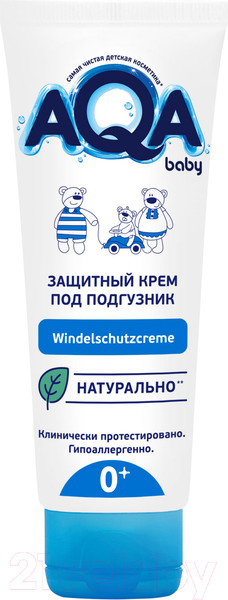 Изображение товара Крем под подгузник AQA Baby Защитный / 02012109 (75мл)