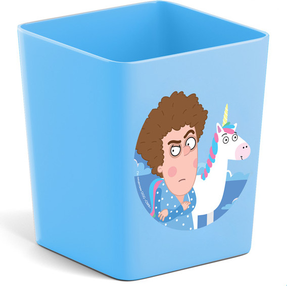 Изображение товара Подставка настольная Erich Krause Base. Приключения Пети и Волка / 61612 (голубой)