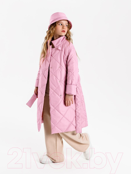 Изображение товара Пальто детское Amarobaby Trendy / AB-OD22-TRENDY29/06-116 (розовый, р.116-122)