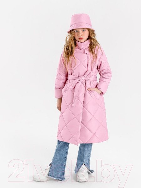 Изображение товара Пальто детское Amarobaby Trendy / AB-OD22-TRENDY29/06-116 (розовый, р.116-122)