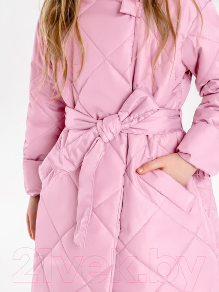 Изображение товара Пальто детское Amarobaby Trendy / AB-OD22-TRENDY29/06-116 (розовый, р.116-122)