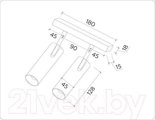 Изображение товара Трековый светильник Ambrella GL3902 BK (черный)