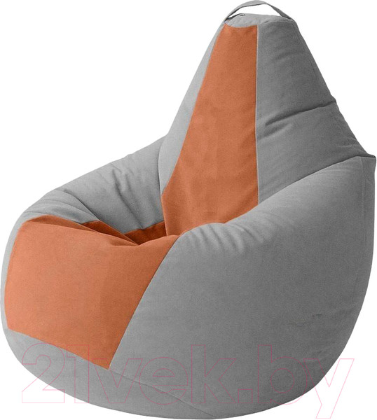 Изображение товара Бескаркасное кресло Kreslomeshki Груша Kombo XXL / GKV-130x90-SL (сталь/лисий)