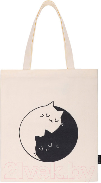 Изображение товара Сумка-шоппер Brauberg Premium. Yin-Yang / 271901 (бежевый)