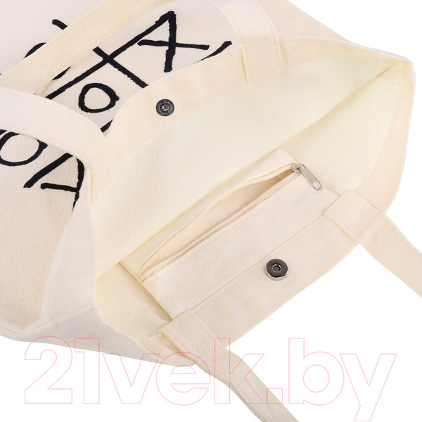 Изображение товара Сумка-шоппер Brauberg Premium. Tic-Tac-Toe / 271902 (бежевый)