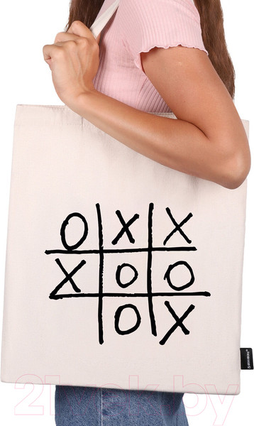 Изображение товара Сумка-шоппер Brauberg Premium. Tic-Tac-Toe / 271902 (бежевый)