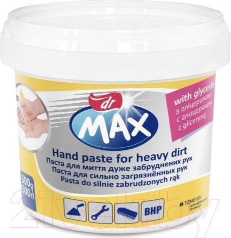 Изображение товара Очиститель для рук Dr. Max New С глицерином для особо загрязенных рук / CH-225-B500-N05 (500г)