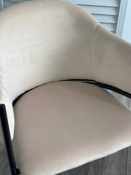 Изображение товара Стул M-City Дилл / 688M05711 (H-06 бежевый велюр/черный каркас)