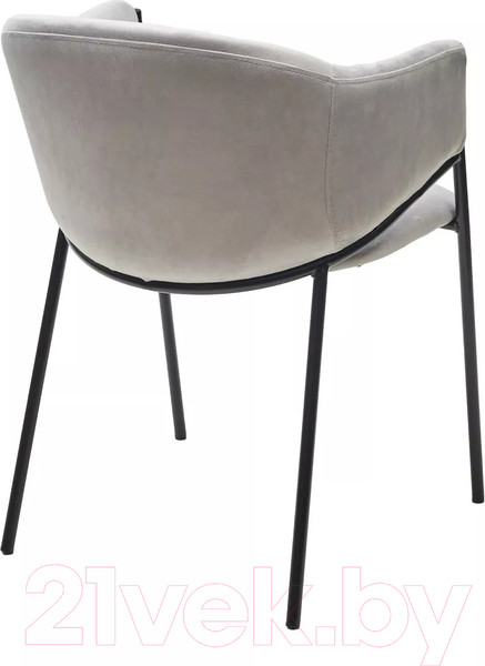 Изображение товара Стул M-City Дилл / 688M05712 (H-09 светло-серый велюр/черный каркас)