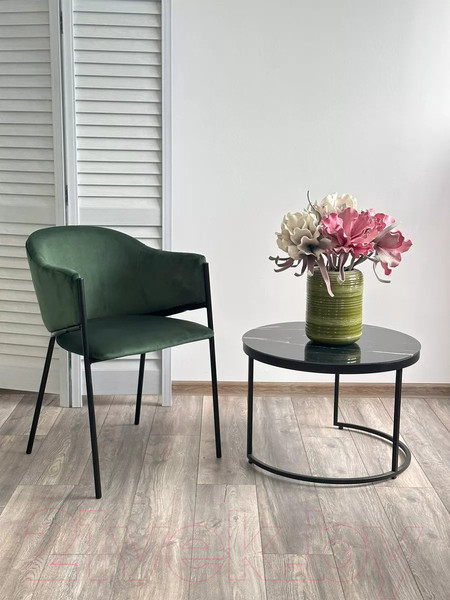 Изображение товара Стул M-City Дилл / 688M05714 (H-30 изумрудный велюр/черный каркас)