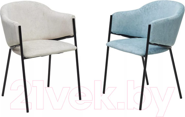 Изображение товара Стул M-City Дилл / 688М05707 (Rain 7 бриз велюр/черный каркас)