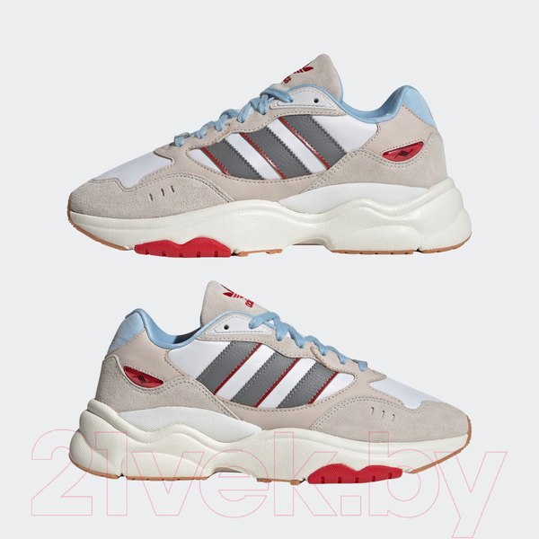 Изображение товара Кроссовки Adidas Retropy F97 / HP6384 (р.8, серый/красный/голубой)