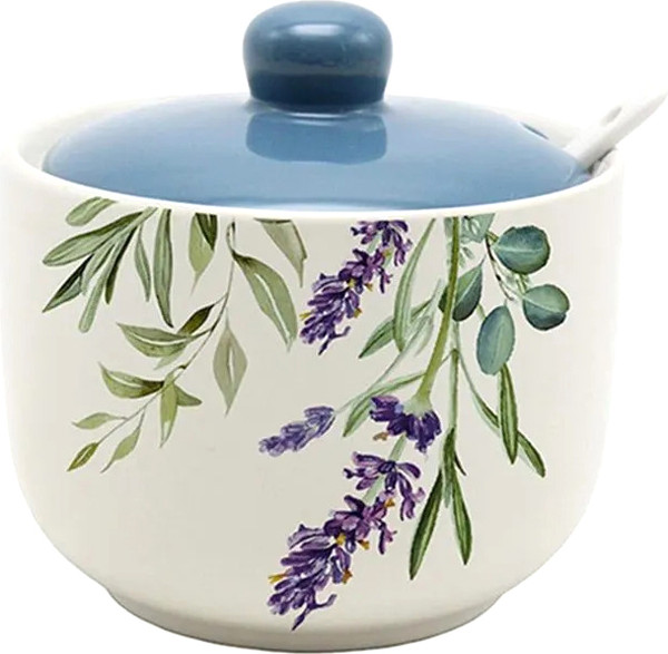 Изображение товара Сахарница Prima Collection Лаванда и Эвкалипт PC78LE450 / HC293-F04 (c ложкой)