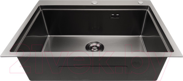 Изображение товара Мойка кухонная STELLAR S6050NB-A (нано черный, c доской)