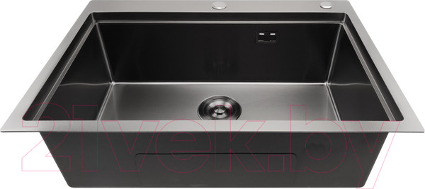 Изображение товара Мойка кухонная STELLAR S7050NB-A (нано черный, c доской)