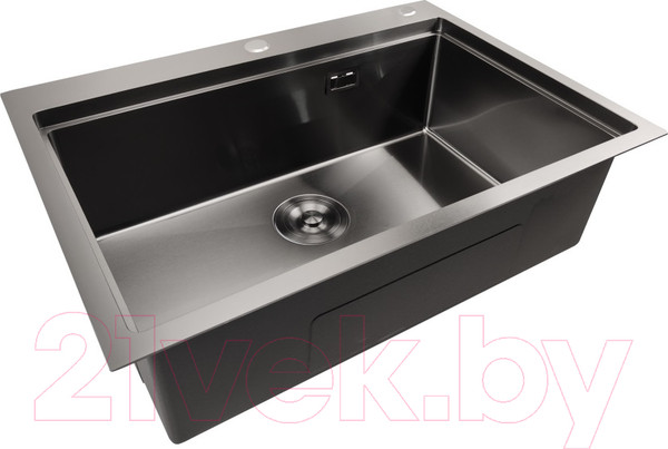 Изображение товара Мойка кухонная STELLAR S7050NB-A (нано черный, c доской)