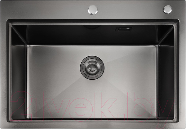 Изображение товара Мойка кухонная STELLAR S7050NB-A (нано черный, c доской)