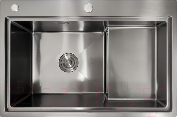 Изображение товара Мойка кухонная STELLAR S6550NB-TU-L (нано черный, с доской)