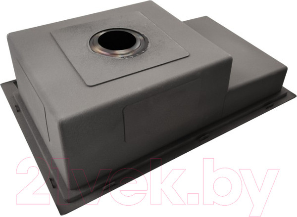 Изображение товара Мойка кухонная STELLAR S7550NB-TU-R (нано черный, с доской)