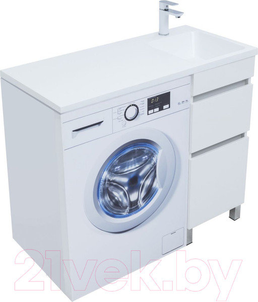 Изображение товара Тумба под умывальник Aquanet Вега 40 / 329122 (белый глянец)