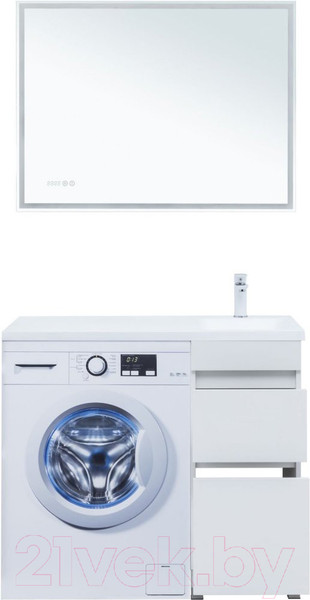 Изображение товара Тумба под умывальник Aquanet Вега 40 / 329122 (белый глянец)