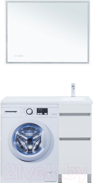 Изображение товара Тумба под умывальник Aquanet Вега 40 / 329122 (белый глянец)