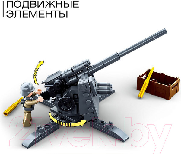 Изображение товара Конструктор Sluban Армия ВОВ Артиллерийский расчет / M38-B0852