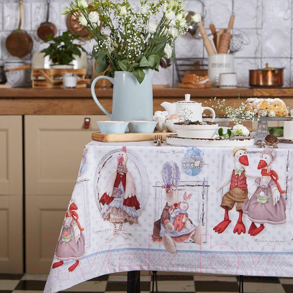 Изображение товара Скатерть Этель Пасхальные Тильды / 4682719